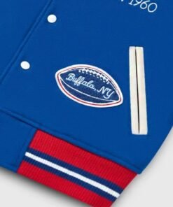 NFL Buffalo Bills Blue and White Varsity Jacket 2023