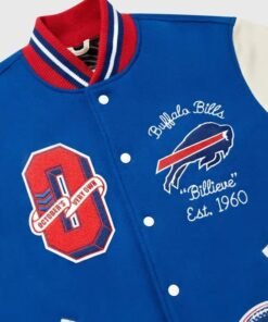 NFL Buffalo Bills Blue and White Varsity Jacket