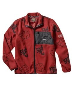 Primitive X Naruto Maroon Printed Jacket 2023
