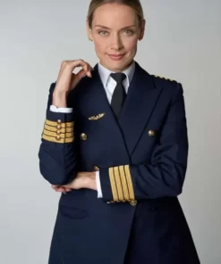 Rachel Skarsten Christmas Island 2023 Blue Blazer