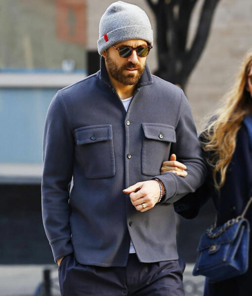 Ryan Reynolds Wool Grey Jacket 2023