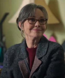 Sally Field Womens Grey Wool Coat