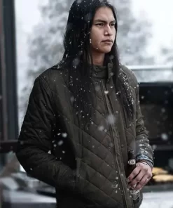 Shoresy S01 Sanguinet Green Quilted Bomber Jacket