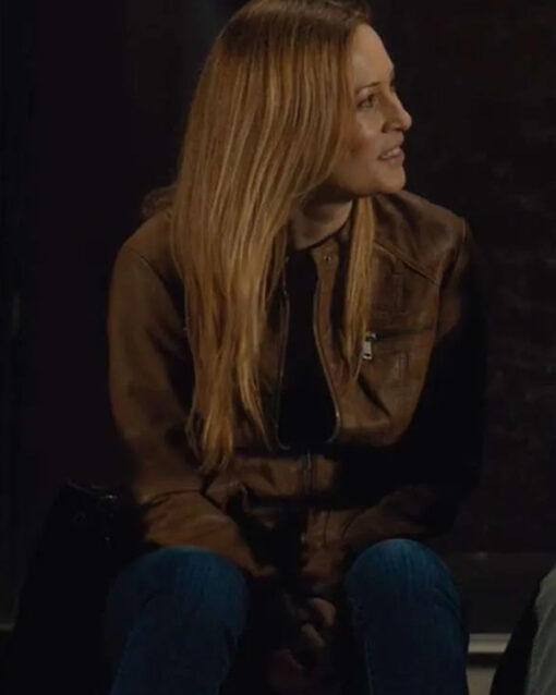 Shoresy S02 Camille Sullivan Brown Leather Jacket