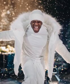 Sidemen Christmas Drillings Ft. Jme White Puffer Jacket 2023