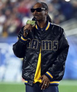 Snoop Dogg Black Bomber Jacket