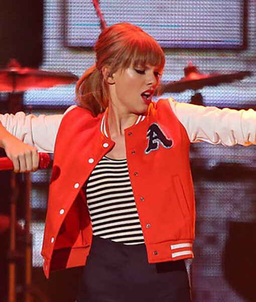 Taylor Swift Letterman Red Varsity Jacket