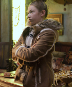 The Santa Clauses S02 Elizabeth Allen-dick Brown Shearling Jacket