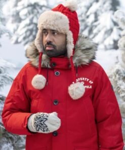 The Santa Clauses S2 Kal Penn Red Parka Jacket
