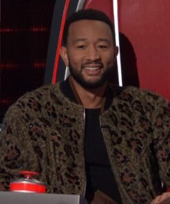 The Voice S24 John Legend Leopard Bomber Jacket