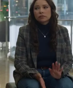 Under The Christmas Sky Jessica Parker Kennedy Plaid Blazer