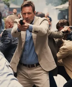 Aaron Eckhart The Bricklayer 2024 Blazer