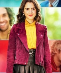 Choose Love 2023 Laura Marano Suede Leather Jacket