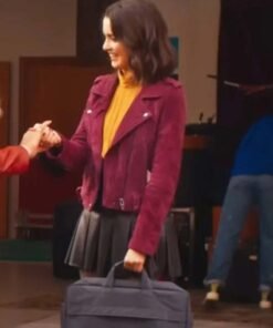 Choose Love Laura Marano Suede Leather Jacket