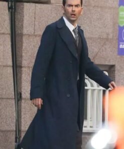 Doctor Who S14 David Tennant Blue Long Coat 2023
