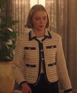 Family Switch 2023 Emma Myers Tweed Jacket