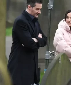 Fool Me Once 2024 Joe Stern Black Trench Coat