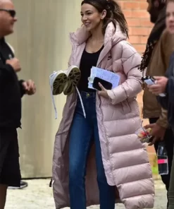Fool Me Once 2024 Maya Stern Pink Puffer Coat