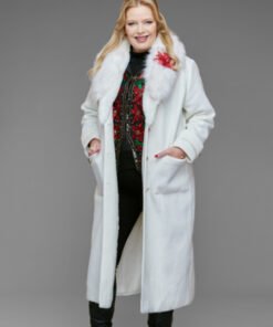 Haul Out The Holly Lit Up 2023 Melissa Peterman White Coat