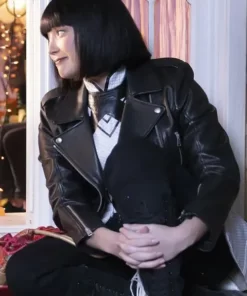 High School Musical S04 Maddox Black Biker Jacket