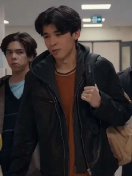 Isaac Garcia My Life With The Walter Boys Black Leather Jacket