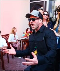 Jason Statham Abu Dhabi Grand Prix 2023 Black Jacket