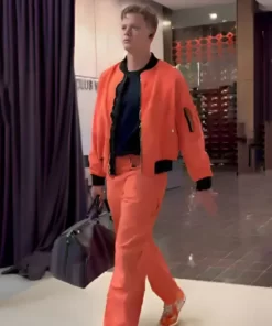 Joe Burrow Orange Bomber Jacket 2023