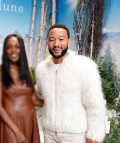 John Legend Holiday Pop-up Thirteen Lune Fur Jacket