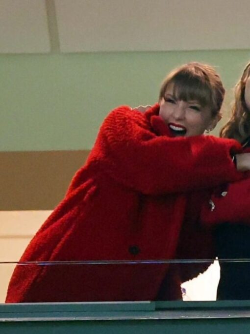 KC Chiefs Taylor Swift Red Teddy Coat 2023