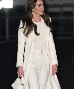 Kate Middleton Christmas Carol Service White Coat