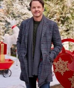 Magic In Mistletoe 2023 Paul Campbell Plaid Coat