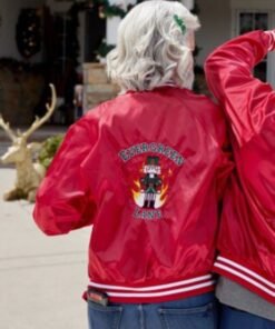Melissa Peterman Haul Out The Holly Lit Up Bomber Jacket