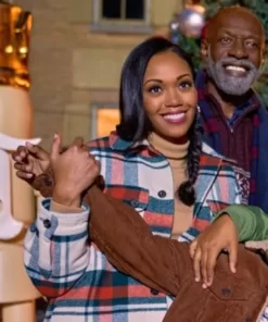 Mona Christmas With A Kiss Plaid Coat 2023