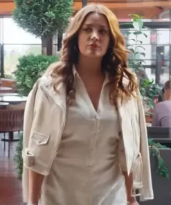 Müge Türkmen As The Crow Flies White Crop Jacket 2023