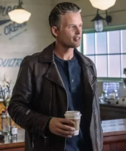 Nick Oates The Way Home S01 Leather Jacket