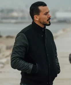 Tewfik Jallab Blood Coast S01 Black Bomber Jacket