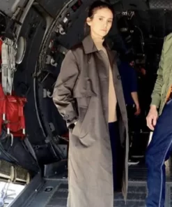 The Bricklayer 2024 Nina Dobrev Trench Coat
