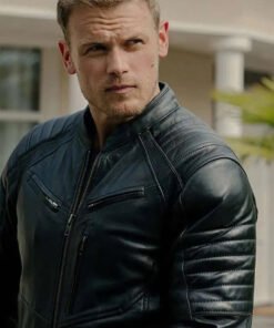 The Couple Next Door 2023 Sam Heughan Black Jacket
