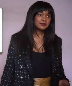 The Holiday Proposal Plan 2023 Tatyana Ali Black Blazer