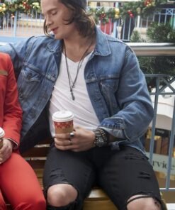 The Holiday Shift 2023 Trevor Blue Denim Jacket