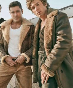 The Iron Claw 2023 Jeremy Allen White Shearling Coat
