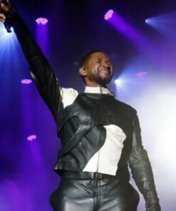 The Roots Picnic 2023 Usher Black Leather Jacket