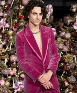 Timothee Chalamet London Premiere Velvet Suit