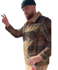 Travis Kelce Checkered Corduroy Jacket