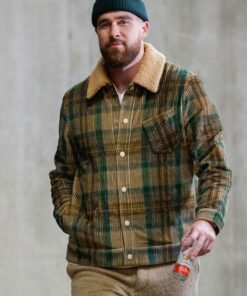Travis Kelce Plaid Corduroy Jacket 2023