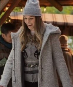 Virgin River S05 Elise Gatien Grey Hooded Coat