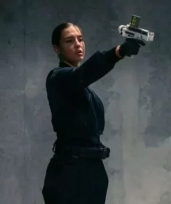 Wingwomen 2023 Adèle Exarchopoulos Black Bomber Jacket