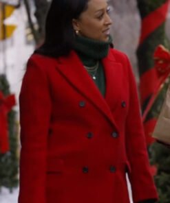 Yes Chef Christmas 2023 Tia Mowry Red Coat