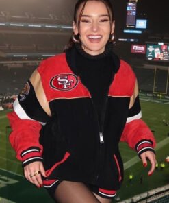 49ers Kristin Juszczyk Suede Jacket 2024