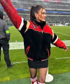 49ers Kristin Juszczyk Suede Jacket